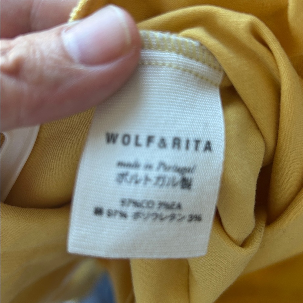 Wolf &Rita yellow Ruffled Collar Blouse - Picture 7 of 7